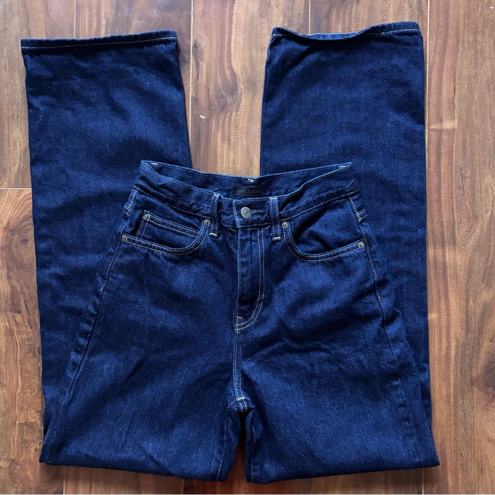 Uniqlo Dark Wash Wide Leg Jeans